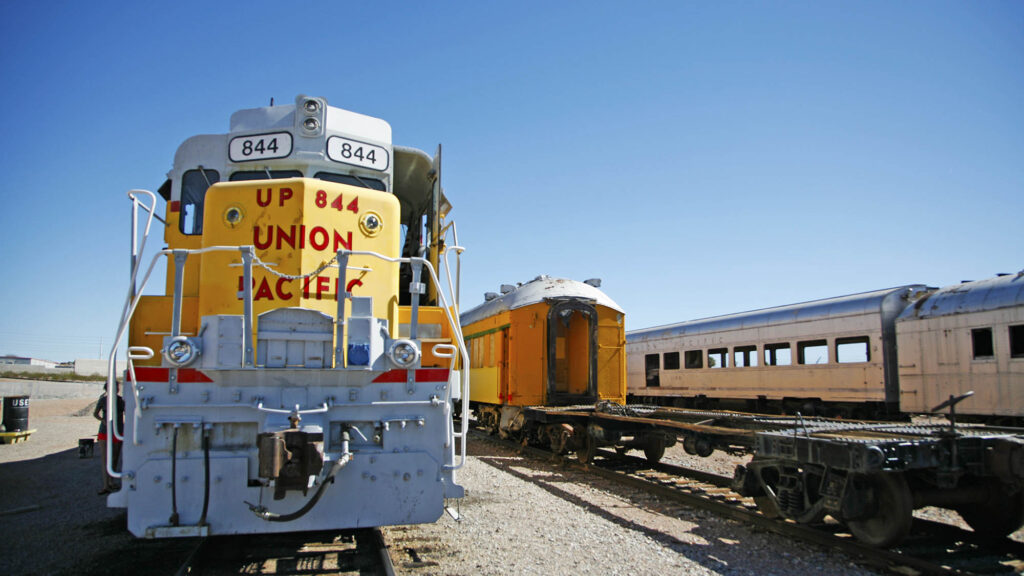 Photo of Union Pacific locomotive at the Nevada State Railroad Museum, Boulder City